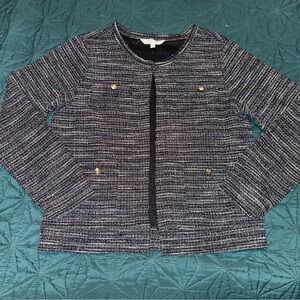 Women’s Medium M Cardigan Sweater Formal Black Preppy